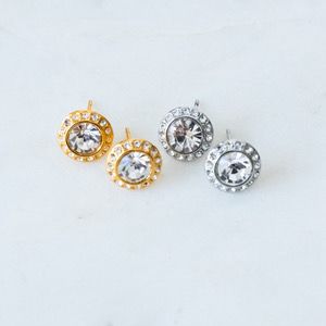 Aretes Swarovski Plateados - OCR10
