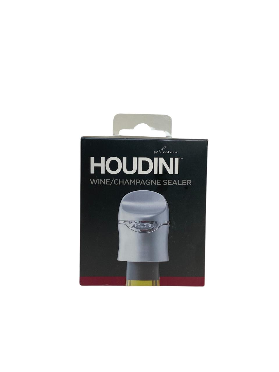 Silver wine/champagne sealer Houdini