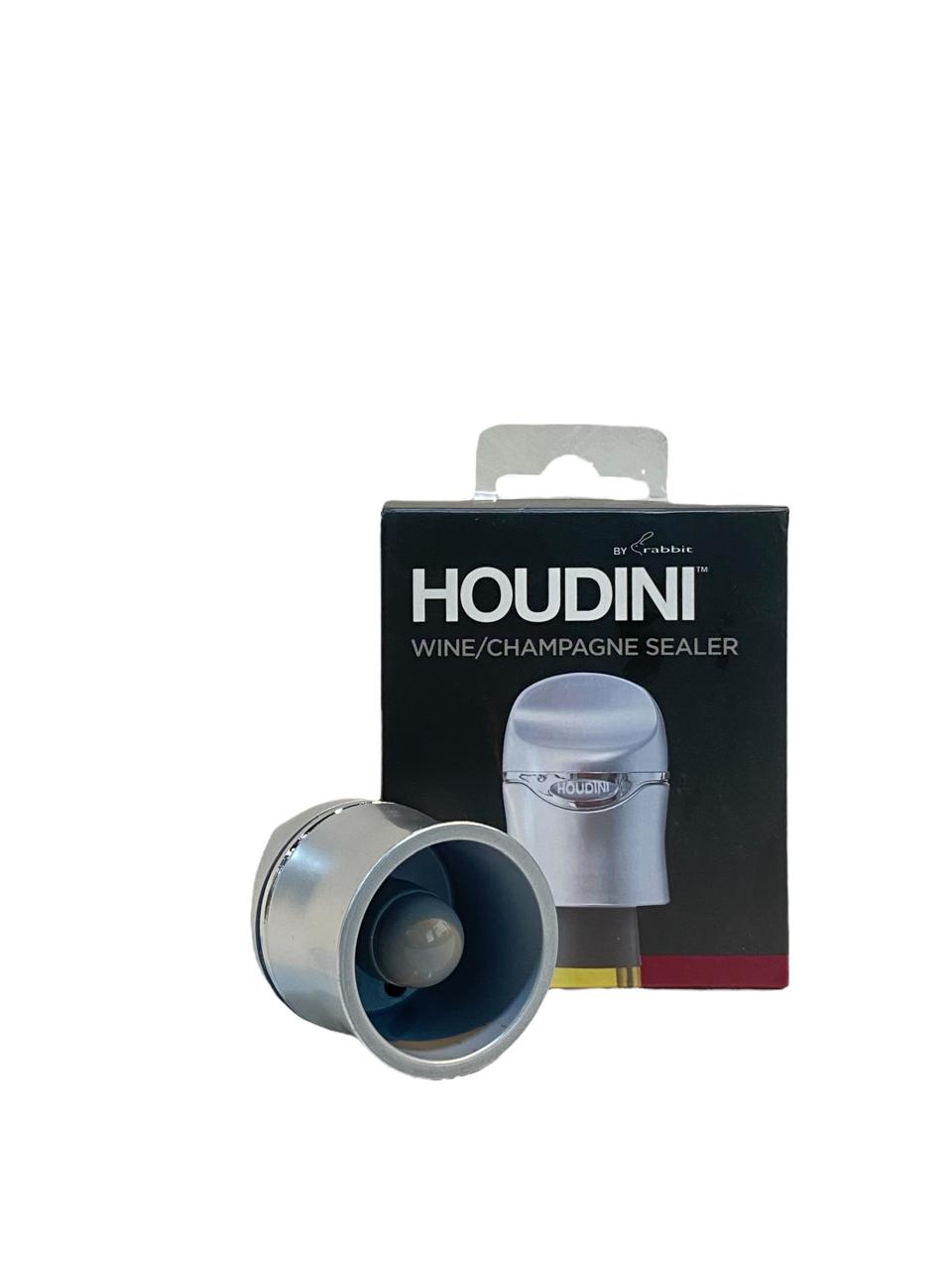 Silver wine/champagne sealer Houdini