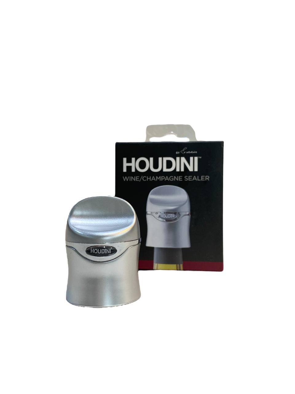 Silver wine/champagne sealer Houdini