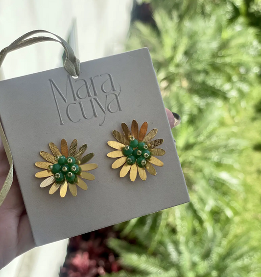Daisy Earrings [Green] MARACUYA